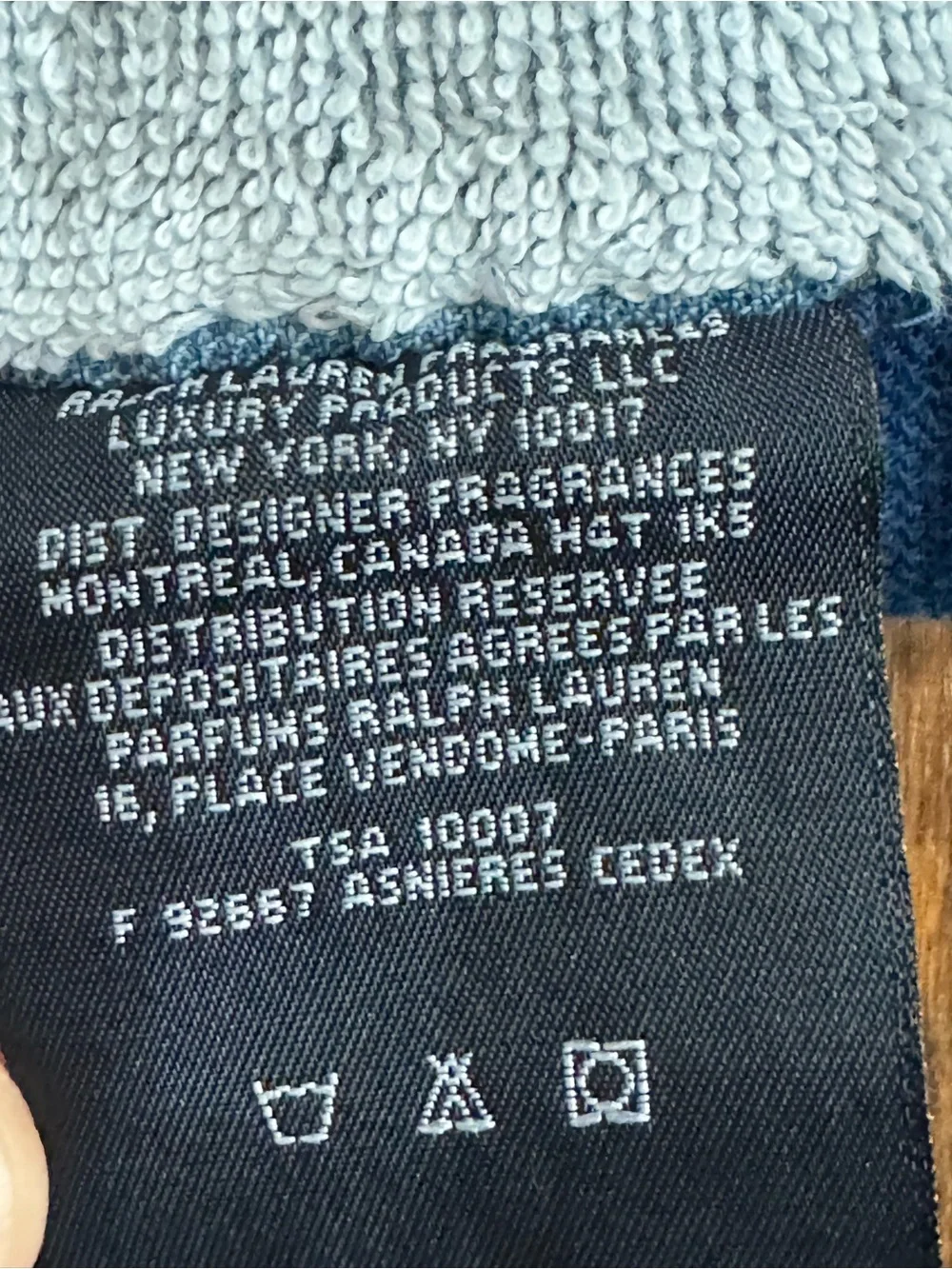 RALPH LAUREN FRAGRANCES Big Pony Polo Logo Towel Beach - Navy - 100% Cotton